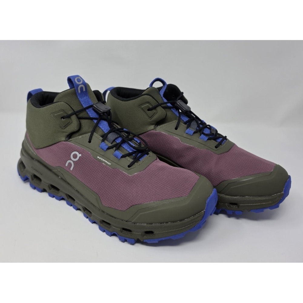 On Cloudhero Mid Waterproof ‎ Size Youth 5 Shoe Cherry/Olive NWB